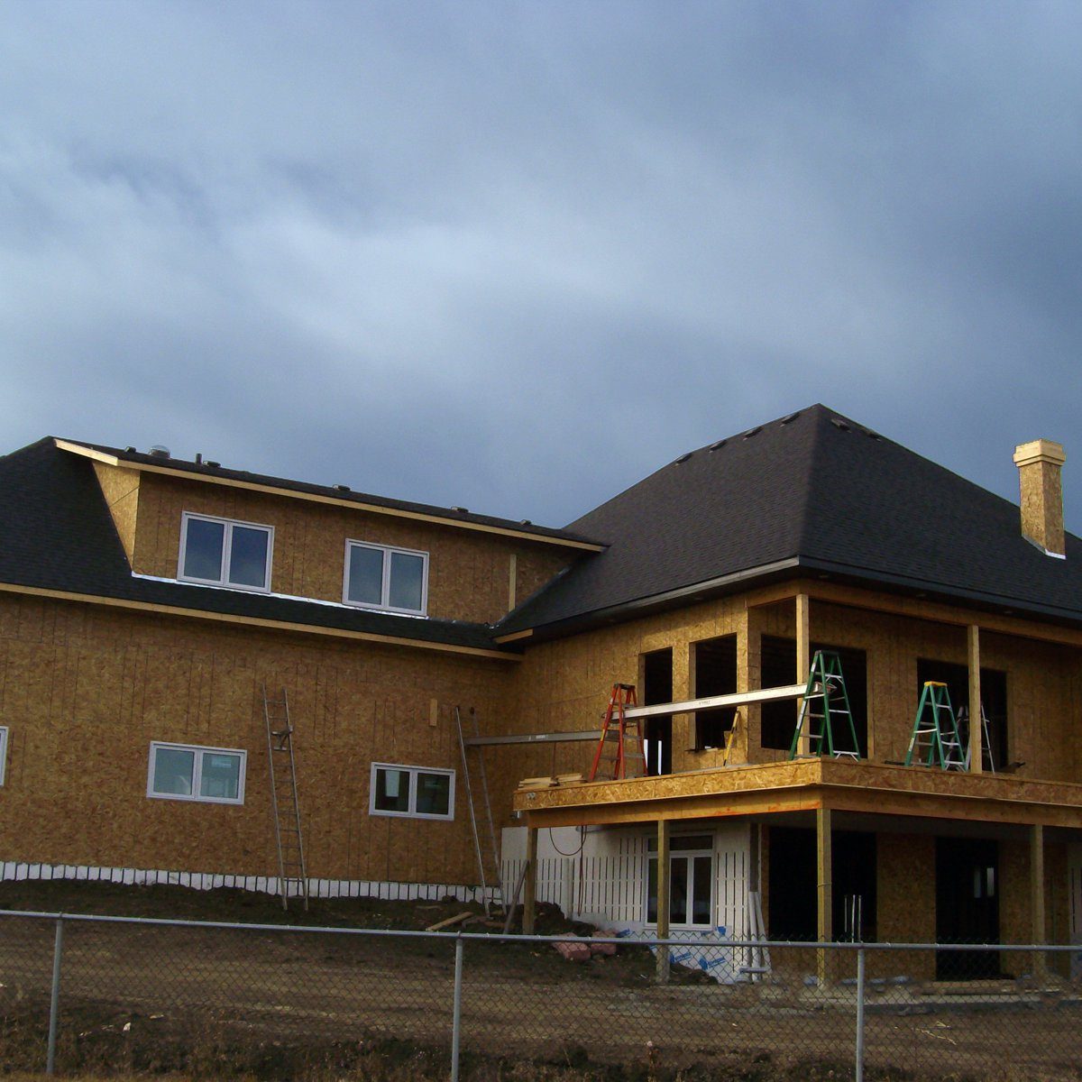 New build with fresh roof